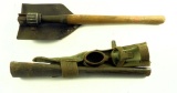 Lot #1435 - Military trench shovel & pickaxe with hanging case.