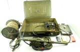 Lot #1436 - US military Mine Detecting set in metal carrying case. Also comes with  Periscope M
