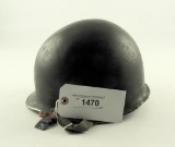 Lot #1470 - Military helmet w/ liner. 