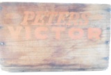 Lot #1498 - Peter Victor Trap Loads 12 gauge 2 ¾” shotshell wood advertising crate full of  tra