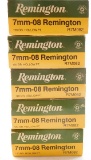 Lot #1527 - 100 (+/-) rounds of Remington 7mm -08 Remington 120 Gr. Hollow Pt. Come in 5  boxes