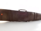 Lot #1543 - Browning brown leather soft rifle case 46”.