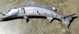 Lot #1561 - Wall mount taxidermy barracuda fish mount. Measures 44” in length. Has some chips