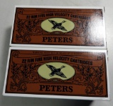 Lot #951 - (2) Boxes of 500 rounds of Peters .22 Rim Fire High Velocity Cartridges. (+/-  1000