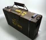 Lot #958 - 350 (+/-) Rounds of British .303 MK7 ball ammo in box. Foreign made, Lot no  30. 32 Lbs