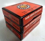 Lot #986 - (3) Boxes of 180 rounds of Red Army Standard Ammunition 7.62 x 39 123 Gr.  cartridge