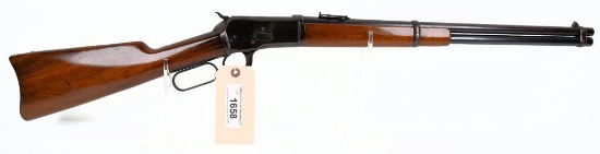 Lot #1658 - Winchester Reapeating Arms Co 1892 Saddle Ring Carbine LA Rifle SN# 382877 .44 WCF