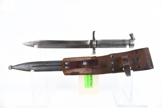 Lot #1673a - Swedish Mauser M96 Bayonet and Frog SN# 242 SN# on sheath 2684