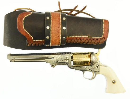 Lot #1715 - F. LLI Pieta (Italy) 1851 Navy BP Revolver - D Black Powder Revolver SN# 001436 .44 Cal