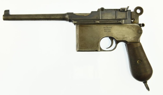 Lot #1743 - Mauser Werke 1896 Broom Handle Semi Auto Pistol SN# 22718 7.63 MM