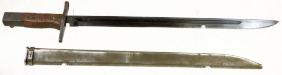 Lot #1821a - Japanese Type 30 Bayonet with Scabbard. 
