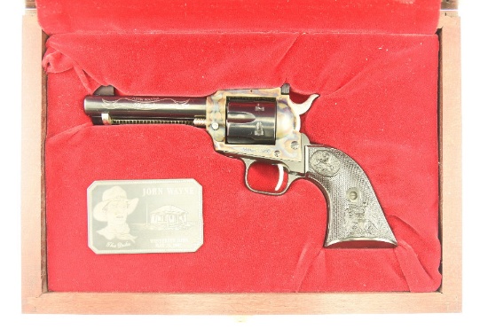 Lot #1908 - Colt's P.T.F.A. Mfg. Co. John Wayne Commem. Single Action Rev. SN# G207483 .22 LR