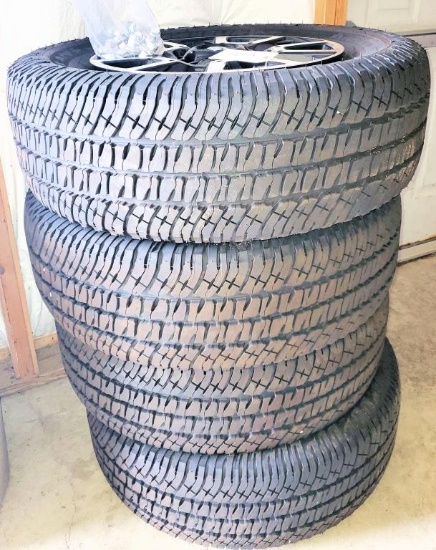 Lot #1925a - Set of (4) Toyota Tundra 18” Wheels and Tires Brand New Never Driven,  Never used