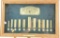 Lot # 4663 - Shot Shell Express framed brass shotgun shell collection in deep presentation frame