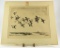 Lot # 4708 - “Broadbills in Flight” original unframed etching by Roland Clark (small tear in