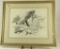 Lot # 4714 - “Black Eagles Above the Gorge” original pencil and ink by Larry Norton (20” x 24)