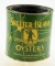 Lot # 4740 - Shelter Island Oyster Co. Greenport New York 1/2 gallon oyster can