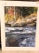 Lot # 4780 - “Gotcha- Trout Fishing” original watercolor by H.D. Stallworth unframed 30.5” x 22.5