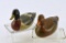 Lot # 4840 - Pair of Charles Perdew 1942 miniature carved mallards drake and hen. Both signed