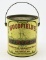 Lot # 4865 - Woodfield’s Fresh Oysters 1 gallon handled oyster tin by Woodfield’s Fish and Oyster