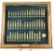 Lot # 4873 - Totanka Cartridge Co. framed rifle round display with (46) displayed rifle rounds