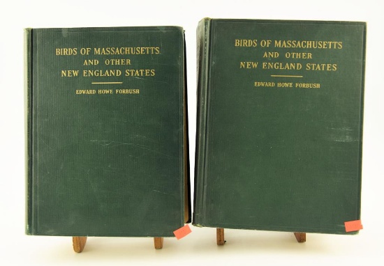 Lot # 4596 - Birds of Massachusetts and other New England States Volumes I and II by Edward Howe