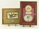 Lot # 4567 -  Framed Louisiana World Expedition Stamp Print with Canada Geese (10 x 12) and