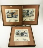 Lot # 4639 - Set of (3) Ward Brothers Series Prints by Jack Schroeder all are numbered Volume 1