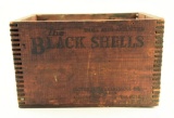 Lot # 4647 - The Black Shells Small Arms Ammunition Co. vintage wooden shot shell box