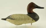 Lot # 4680 - Paul Gibson, Havre de Grace, MD canvasback drake with gunning wear and old working