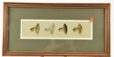 Lot # 4688 - Framed print of fly fishing flies by Henry Spencer (9” x 18”) all flies are labeled