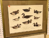 Lot # 4713 - “The Ward Brothers Decoys” framed print by M.C. Weiler signed by M.C. Weiler, Steve
