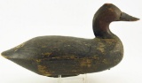 Lot # 4726 - Joe Travers, Vienna, MD canvasback hen in original paint with loss of paint and