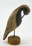 Lot # 4736 - Standing Black Bellied Plover on driftwood base signed Gale Savage Pocomoke, MD 8.5