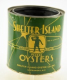 Lot # 4740 - Shelter Island Oyster Co. Greenport New York 1/2 gallon oyster can