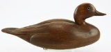 Lot # 4751 - Carved teal decoy in natural finish unsigned with repair to tail from the King