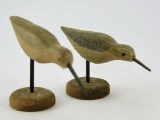 Lot # 4752 - (2) Sanderling shorebirds on stands branded MAC on underside 4” and 5”