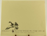 Lot # 4766 - 1979-1980 Tennessee First of State Waterfowl print S/N Dick Elliott with original