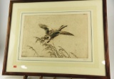 Lot # 4775 - “Solo Flight” Widgeon framed lithograph S/N Sandy Scott 25/100 (21” x 26”)