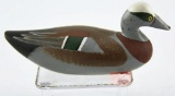 Lot # 4826 - Steven R. Lay miniature carved Widgeon Drake signed on underside excellent condition