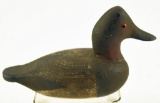 Lot # 4848 - Travis Tyler, Crisfield, MD ¼ size carved Canvasback signed on underside