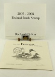 Lot # 4872 - (2) Federal Duck Stamp Prints: 2007-2008 Medallion Edition by local artist Richard