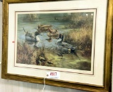 Lot # 4917 - Framed print of Pintails S/N William Hollywood 2/510 professionally framed and