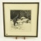 Lot # 4135 - Print of otter by Joseph A. Davis. Not signed but has information about artist on