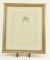 Lot # 4141 - Original pencil sketch of Owl by John Mullane. Signed. Has been professionally