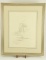 Lot # 4153 - “Elephant, Crock, & Kayaker” pencil sketch by Larry Norton. Signed by artist and