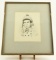 Lot # 4207 - Ink drawing of jockey signed by artist T.H. Archer. Has been professionally framed