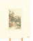 Lot # 4342 - Etching of ducks flying over creek by Roland Clark. Signed in pencil. Has been matted.