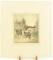Lot # 4343 - Etching of ducks swimming by Rol and Clark. Dated 1923. Signed in pencil. Has been