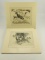 Lot # 4413 - (2) Etchings of scenes with deer by R.H. Palenske titled “Let’s Go” & “The Intruder”.